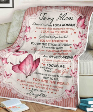 To My Mother Thank You For Your Love And Support Quilt Blanket - Super King - Ettee