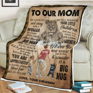 To My Mother We Will Always Be Your Little Children Quilt Blanket - Super King - Ettee