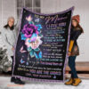 To My Mother You Are The World Flowers Quilt Blanket. Light And Durable. Soft To Touch - Super King - Ettee