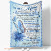 To My Mum You Are The World Quilt Blanket. Light And Durable. Soft To Touch - Super King - Ettee