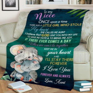 To My Niece Once Upon A Time There Was A Little Girl Who Stole My Heart She Called Me Aunt Fleece Blanket - Super King - Ettee