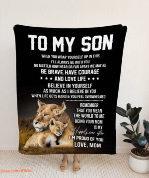 To My Son Blanket Family Blanket Son Blanket Blankets For Son And Daughter - Super King - Ettee