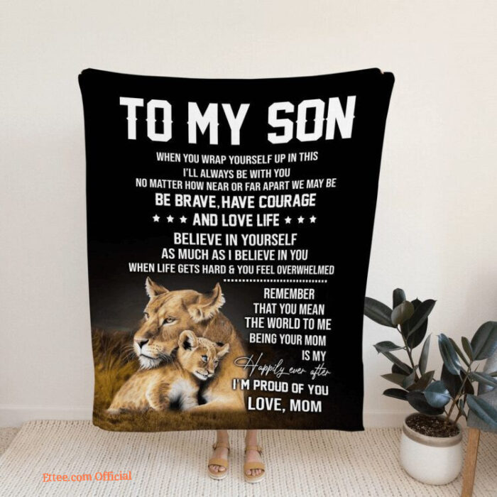 To My Son Blanket Family Blanket Son Blanket Blankets For Son And Daughter - Super King - Ettee