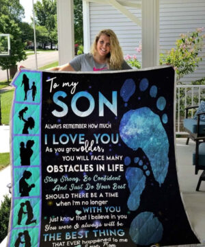 To My Son Quilt Blanket From Mom Always Remember How Much I Love You Great Customized Blanket - Super King - Ettee