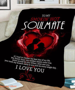 To My Soulmatelovegirlfriendwife Quilt Blanket Couple. Foldable And Compact - Super King - Ettee