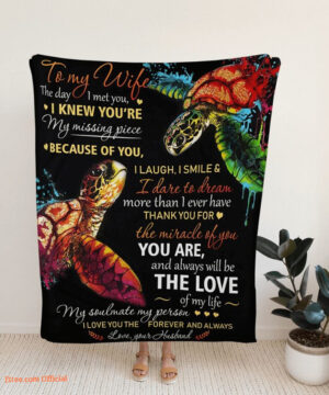 To My Wife Quilt Blanket - Lightweight and Smooth Comfort for Valentine's Day - Super King - Ettee