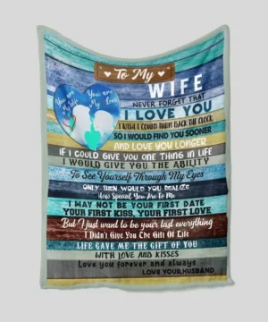 To My Wife Blanket.Couple Blanket.Wedding Blanket.Anniversary Blanket. Blanket For Gifts - Super King - Ettee