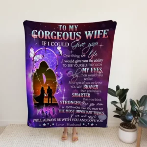 To My Wife Blanket.Family Throw Blanket.Gift For Wife.Couple Blankets.Christmas Gift.Blanket For Gift - Super King - Ettee