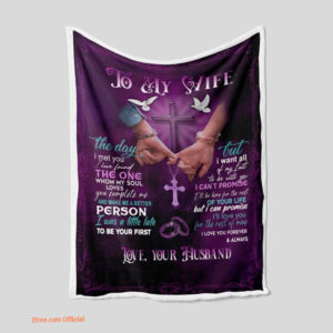 To My Wife Quilt Blanket Couple. Lightweight And Smooth Comfort - Super King - Ettee