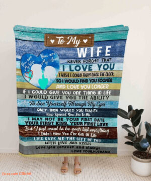 Valentine's Day Gift For To My Wife Blanket Couple. Foldable And Compact - Super King - Ettee