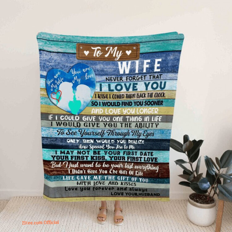 Valentine's Day Gift For To My Wife Blanket Couple. Foldable And Compact - Super King - Ettee