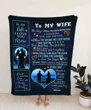 To My Wife Blanket.Wedding Blanke.Anniversary Blanket.Blanket For Gifts - Super King - Ettee