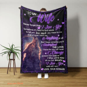 Valentine's Day To My Wife Quilt Blanket. Lightweight And Smooth Comfort - Super King - Ettee