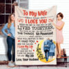 To My Wife Quilt Blanket For Valentine's Day. Light And Durable. Soft To Touch - Super King - Ettee