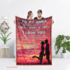 Valentine's Day To My Wife Customized Quilt Blanket. Light And Durable. Soft To Touch - Super King - Ettee