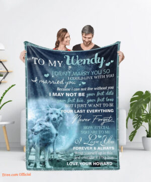 To My Wife Customized Quilt Blanket Gift For Valentine's - Super King - Ettee