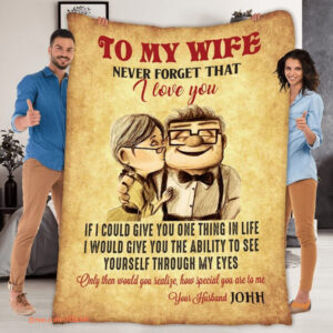 To My Wife Quilt Blanket For Wife. Light And Durable. Soft To Touch - Super King - Ettee