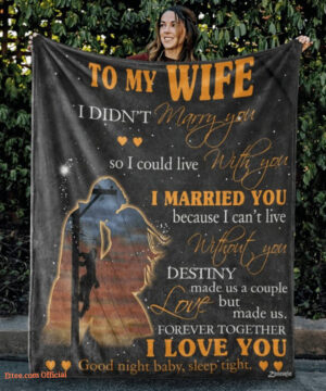 To My Wife I Love You Valentine Quilt Blanket. Light And Durable. Soft To Touch - Super King - Ettee