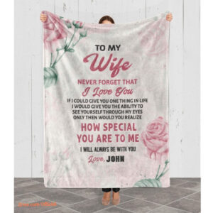 To My Wife I Love You I Will Always Be With You Quil Blanket - Super King - Ettee