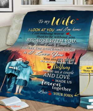 To My Wife I Love You Personalized Blanket Customized Quilt Blanket For Wife - Super King - Ettee