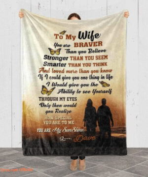 To My Wife I Love You You Are My Sun Shine Quilt Blanket. Foldable And Compact - Super King - Ettee