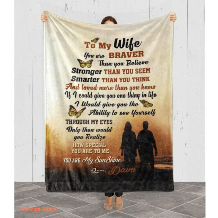 To My Wife I Love You You Are My Sun Shine Quilt Blanket. Foldable And Compact - Super King - Ettee