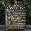 To My Wife I Married You Quilt Blanket Gift For Valentine's Day - Super King - Ettee