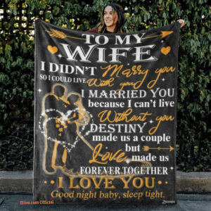 To My Wife I Married You Quilt Blanket Gift For Valentine's Day - Super King - Ettee
