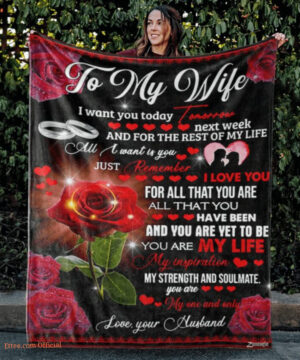 To My Wife I Want You Today Roses Quilt Blanket Gift For Valentine's Day - Ettee - gift