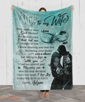 To My Wife Marrying You Was I Love You Customized Quilt Blanket - Super King - Ettee