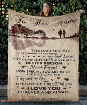 To My Wife The Day I Met You Better Quilt Blanket Valentine's Day - Super King - Ettee