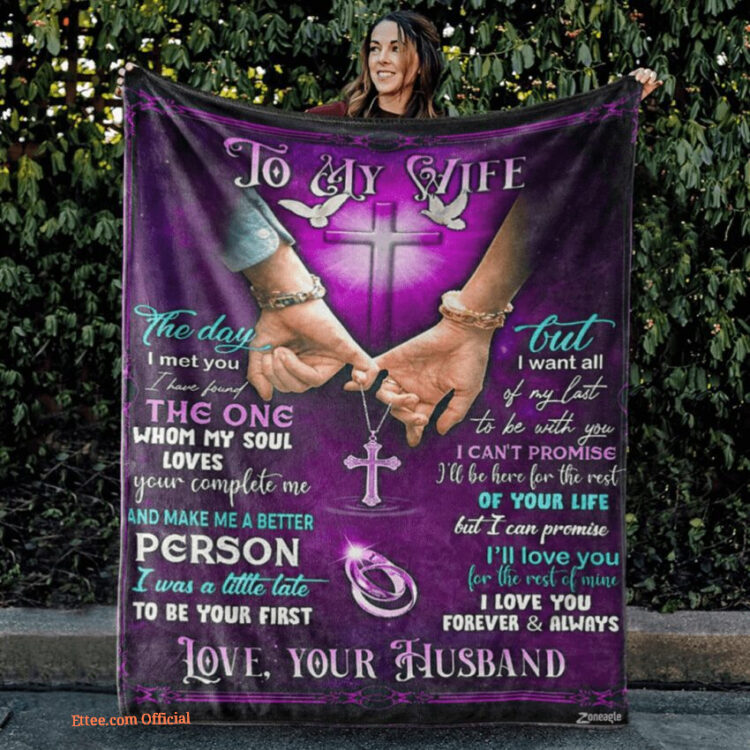 To My Wife The Day I Met You Quilt Blanket Gifts For Wife From Husband - Super King - Ettee