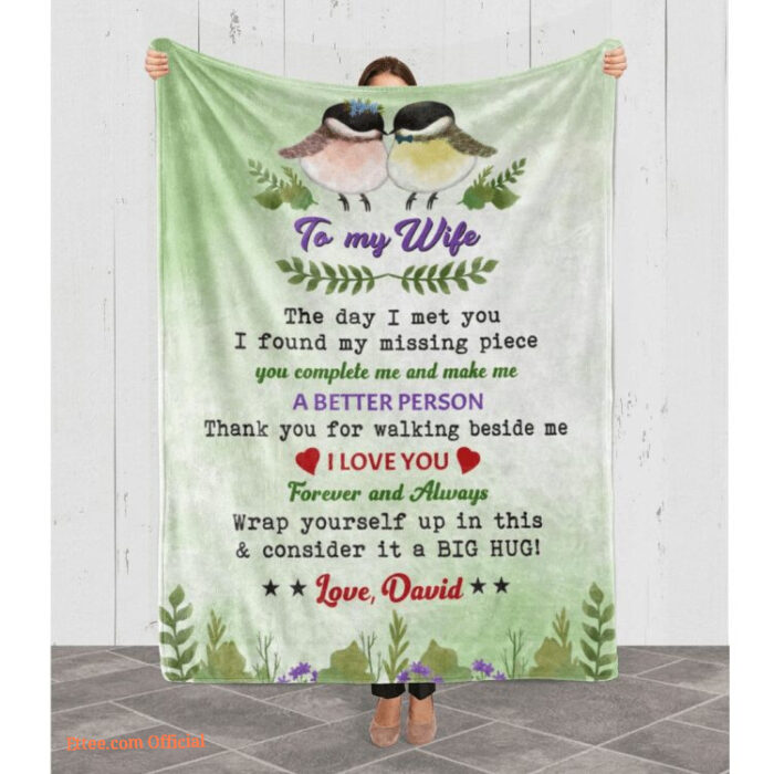 To My Wife The Day I Met You I Found My Missing Piece Customized Quilt Blanket - Super King - Ettee