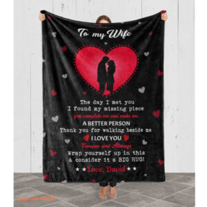 To My Wife The Day I Met You Love You Customized Name Quilt Blanket - Super King - Ettee