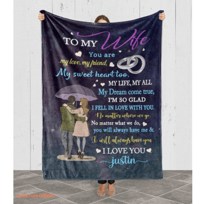 To My Wife You Are My Love My Friend My Sweetheart Too Quilt Blanket - Super King - Ettee