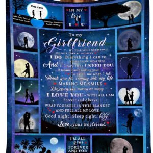 To My Girlfriends I Love You Quilt Blanket. Foldable And Compact - Super King - Ettee