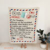 To Our Daughter Quilt Blanket Letter Blanket Daughter. Foldable And Compact - Super King - Ettee
