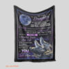 To Our Daughter Quilt Blanket Moon Family. Light And Durable. Soft To Touch - Super King - Ettee