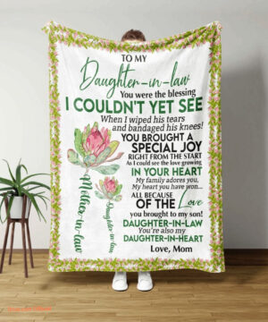 To Our Daughter In Law Quilt Blanket. Foldable And Compact - Super King - Ettee