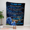 To Our Son We Love You Blanket Gift For Son From Dad And Mom Lion Blanket - Super King - Ettee