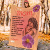 To My Mom Quilt Blanket. Best Mom Ever Gifts. Lightweight And Smooth Comfort - Super King - Ettee