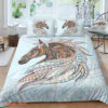 Tribal Horse Cotton Bed Sheets Spread Comforter Duvet Cover Bedding Sets - King - Ettee