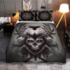 Viking Raven And Skull - Viking Quilt Bedding Set - Ettee - Bedding