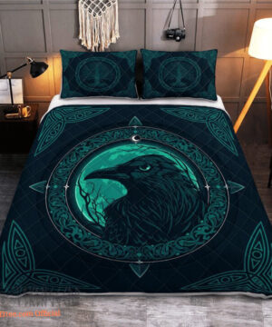 Viking Vegvisir Gold Quilt Bedding Set - Unique Gift for Me - King - Ettee