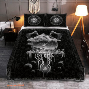 Viking Yggdrasil - Viking Quilt Bedding Set - King - Ettee