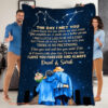 Valentine's Day Gift For Hisher To My Wife Customized Quilt Blanket For Couples - Super King - Ettee