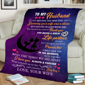 Valentine's Day Gift For Husband To My Husband Quilt Blanket. Foldable And Compact - Super King - Ettee