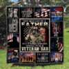 Veteran It Takes Someone Special To Be A Veteran Dad Quilt Blanket - Ettee