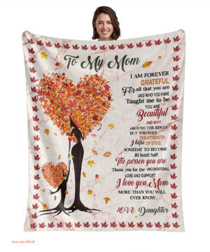 Mom from Daughter.Mom Birthday Gifts from Daughter.Best Mom Ever Gifts.Mom Quilt Blankets - Super King - Ettee