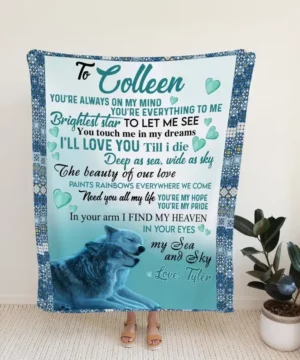 Wolves Blanket.Gift Blanket.Blanket For Couple.Blanket For Love.Wedding Anniversary Blanket - Super King - Ettee